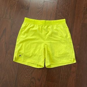Fabletics Men’s Shorts Size Small Neon
